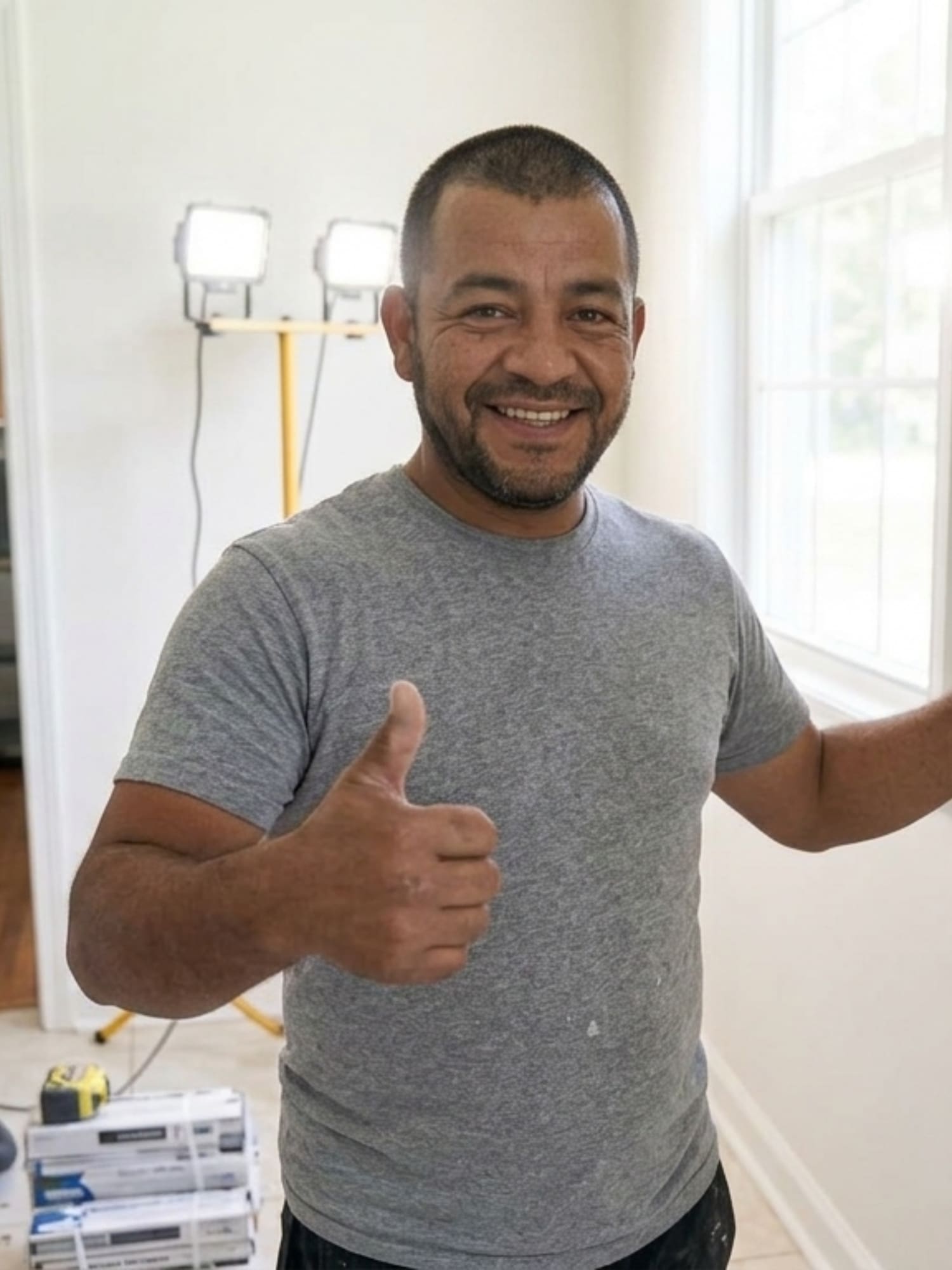 Licensed A1 Pro handyman finishing a completed repair