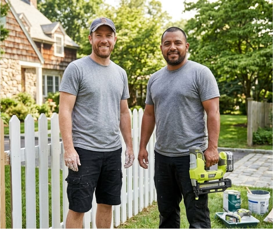 A1 Pro Handyman crew doing carpentry work